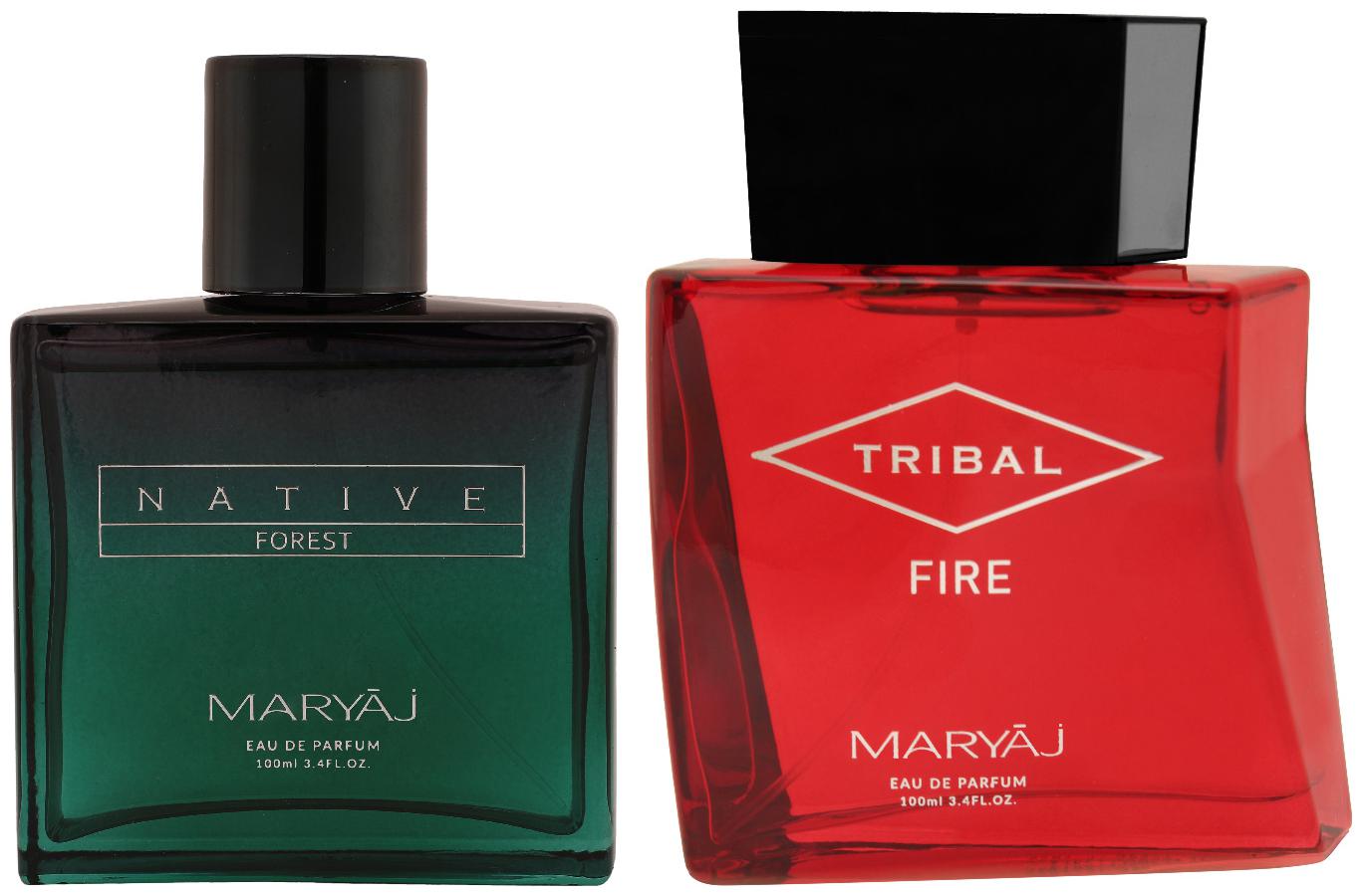 

Maryaj Native Forest Eau De Parfum Aromatic Powdery Perfume 100ml For Unisex And Maryaj Tribal Fire Eau De Parfum Woody Ambery Perfume 100ml For Unisex (Pack Of 2)