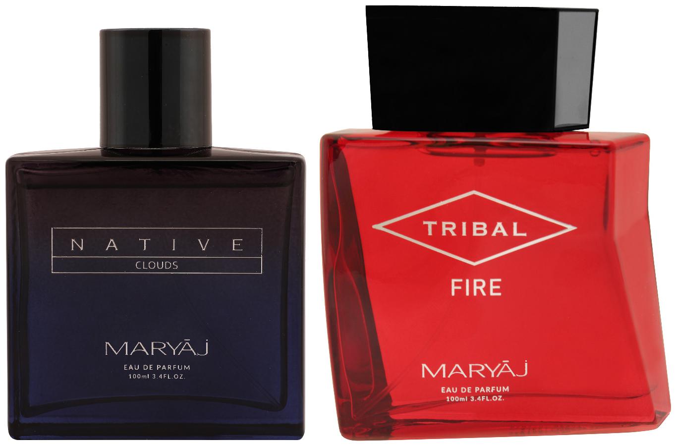 

Maryaj Native Clouds Eau De Parfum Aromatic Woody Perfume 100ml For Unisex And Maryaj Tribal Fire Eau De Parfum Woody Ambery Perfume 100ml For Unisex (Pack Of 2)