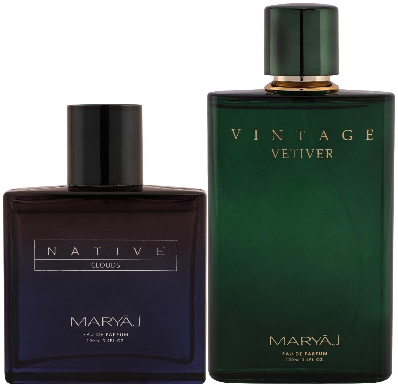 

Maryaj Native Clouds Eau De Parfum Aromatic Woody Perfume 100ml For Unisex And Maryaj Vintage Vetiver Eau De Parfum Citrus Aromatic Perfume 100ml For Unisex (Pack Of 2)