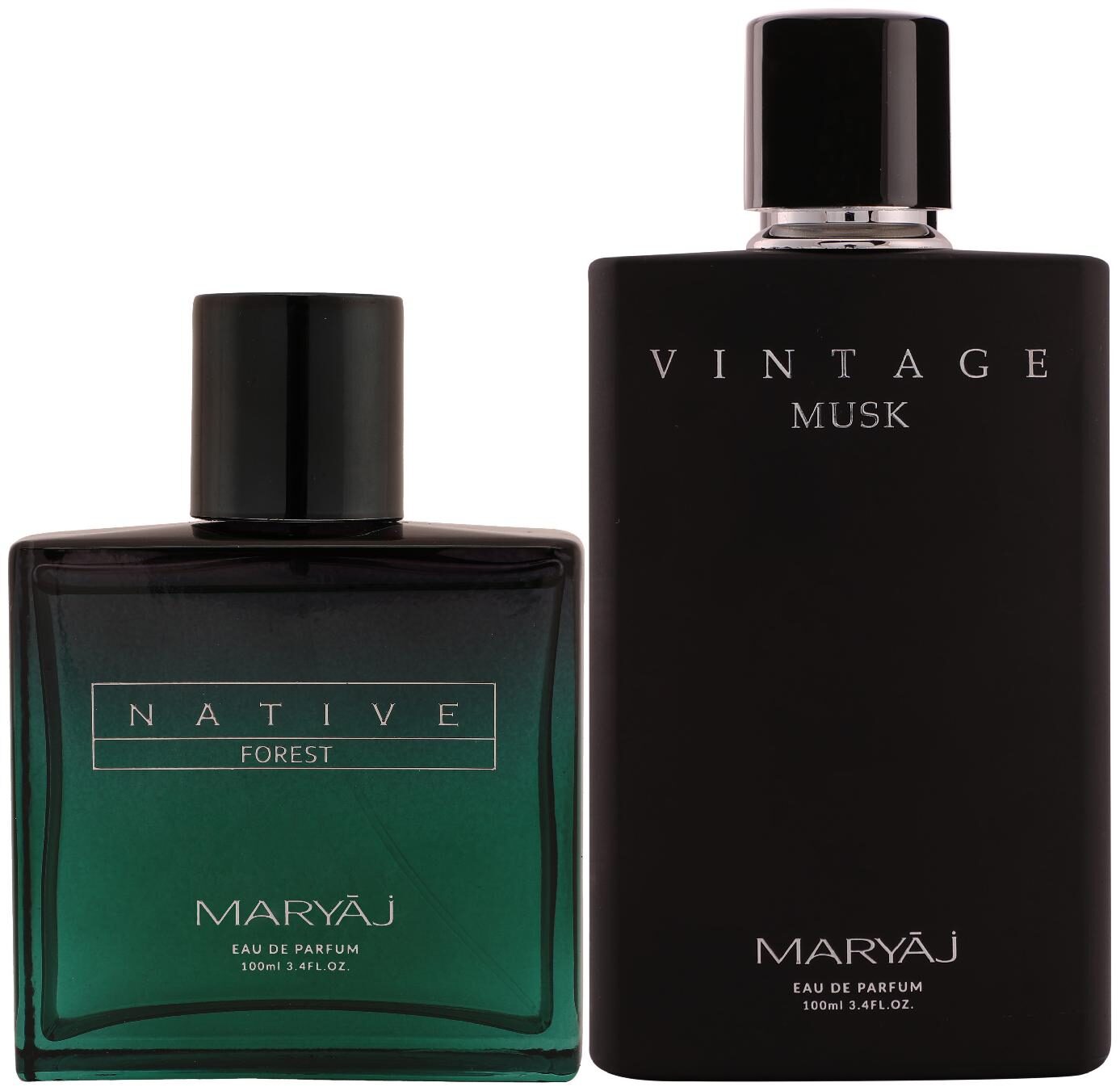 

Maryaj Native Forest Eau De Parfum Aromatic Powdery Perfume 100ml For Unisex And Maryaj Vintage Musk Eau De Parfum Floral Musky Perfume 100ml For Unisex (Pack Of 2)