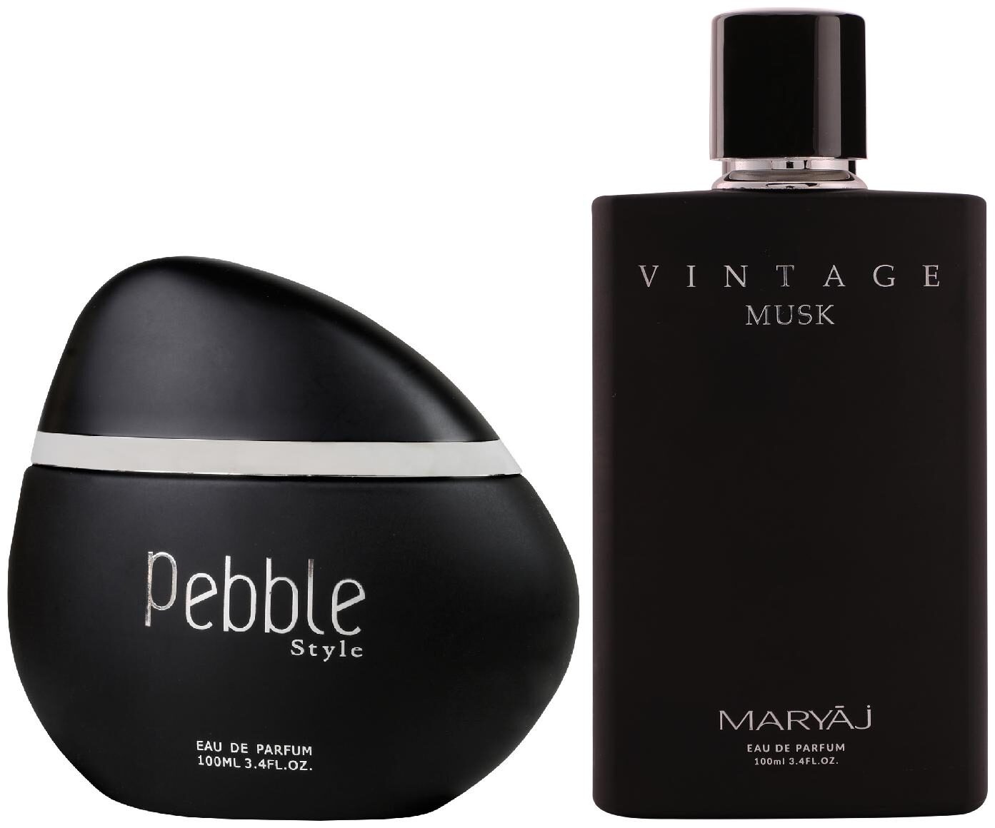 

Maryaj Pebble Style Eau De Parfum Spicy Woody Perfume 100ml For Men And Maryaj Vintage Musk Eau De Parfum Floral Musky Perfume 100ml For Unisex (Pack Of 2)