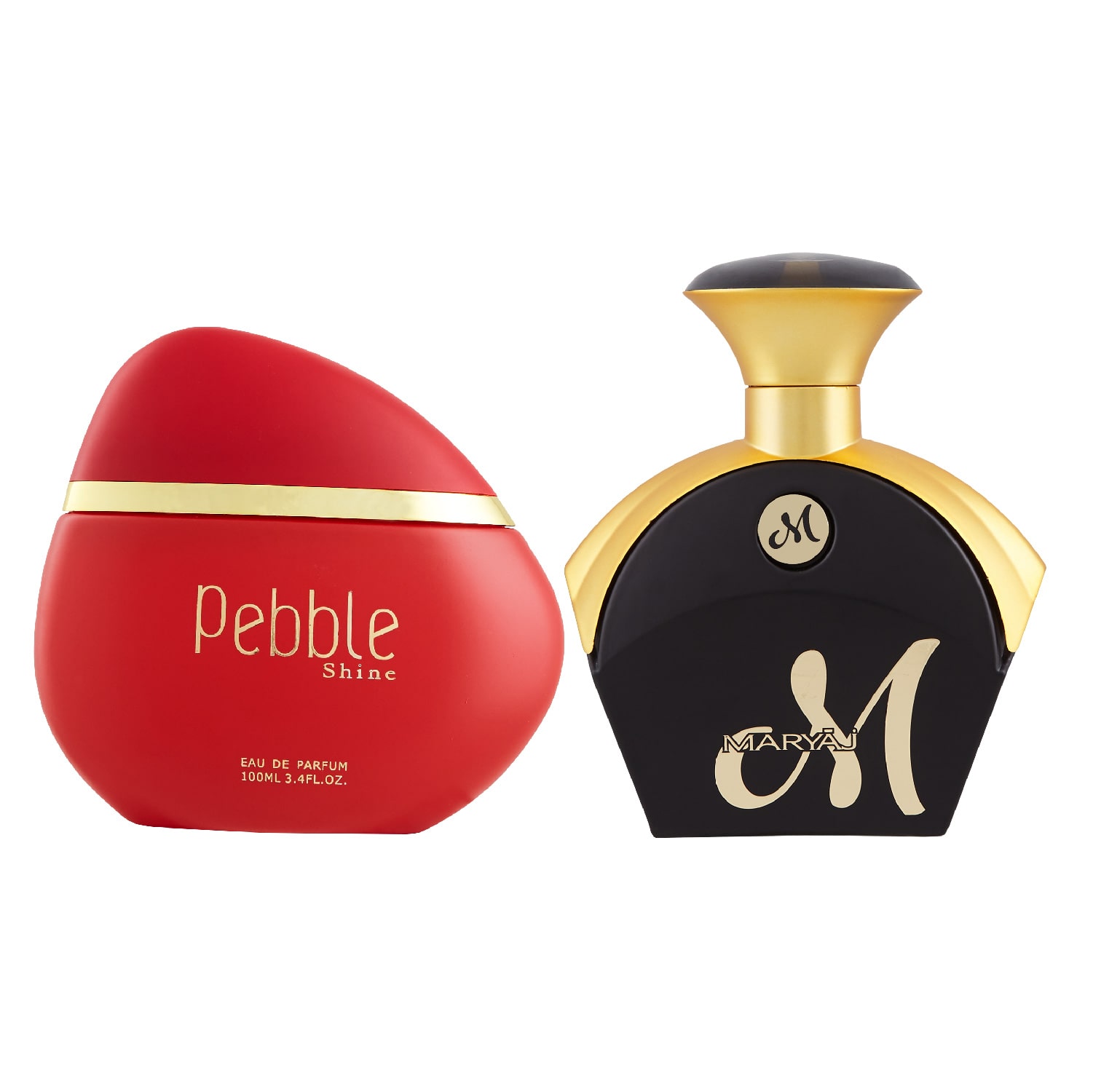 

Maryaj Pebble Shine Eau De Parfum Floral Fruity Perfume 100ml And MFor Her Eau De Parfum Fruity Floral Perfume 90ml For women (Pack of 2)