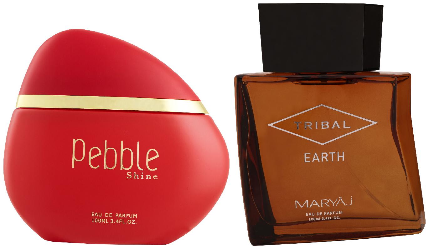 

Maryaj Pebble Shine Eau De Parfum Floral Fruity Perfume 100ml For Women And Maryaj Tribal Earth Eau De Parfum Citrus Woody Perfume 100ml For Unisex (Pack Of 2)