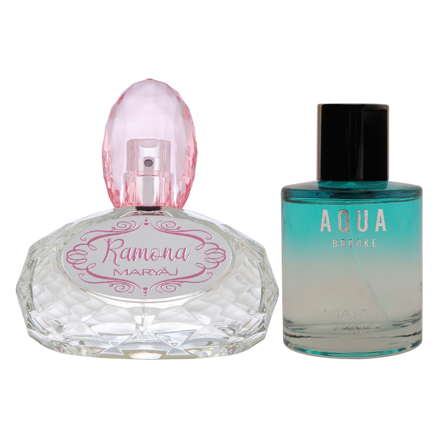 

Maryaj Ramona Eau De Parfum Citrus Floral Perfume 100ml And Aqua Brooke Eau De Parfum Citrus Floral Perfume 100ml For women (Pack of 2)