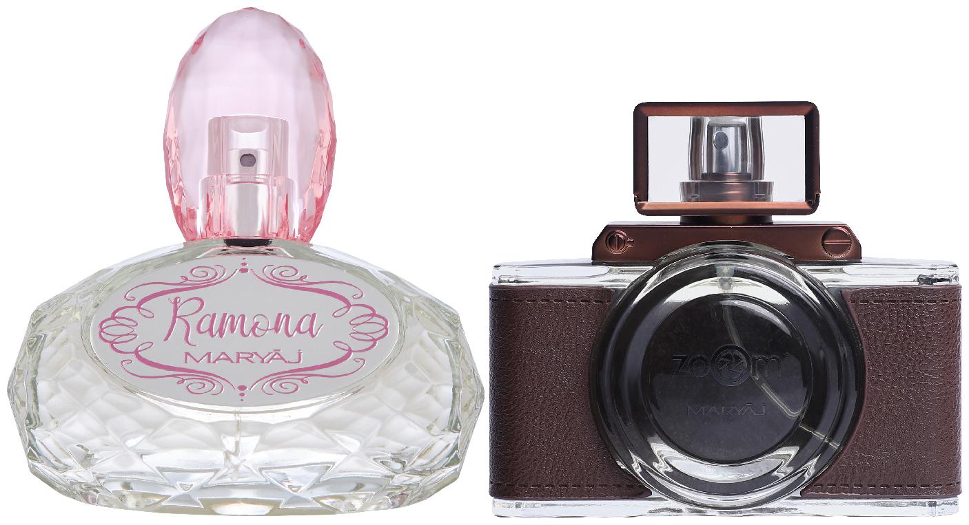 

Maryaj Ramona Eau De Parfum Citrus Floral Perfume 100ml for Women and Maryaj Zoom Pour Homme Eau De Parfum Spicy Woody Perfume 100ml for Men