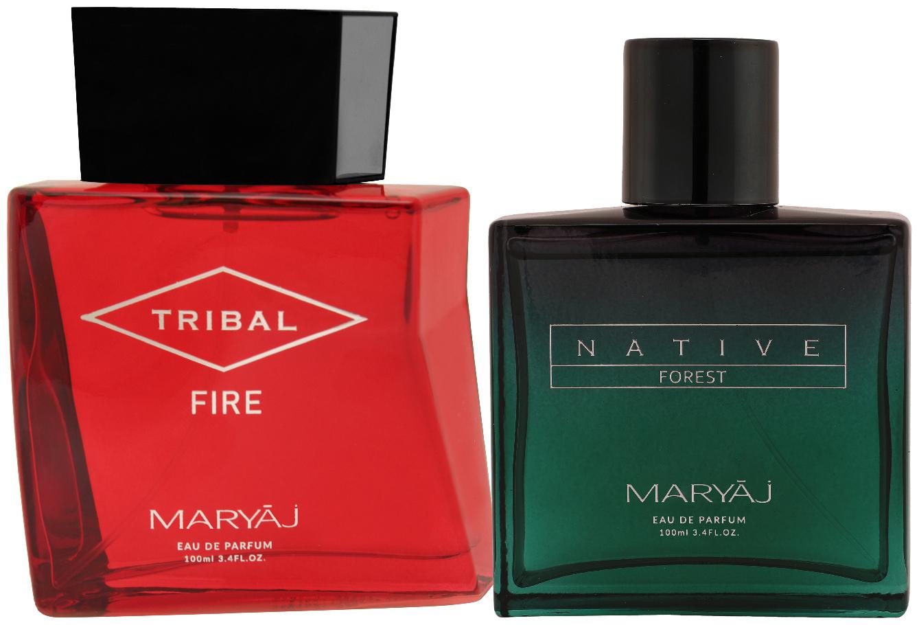 

Maryaj Tribal Fire Eau De Parfum Woody Ambery Perfume 100ml For Unisex And Maryaj Native Forest Eau De Parfum Aromatic Powdery Perfume 100ml For Unisex (Pack Of 2)
