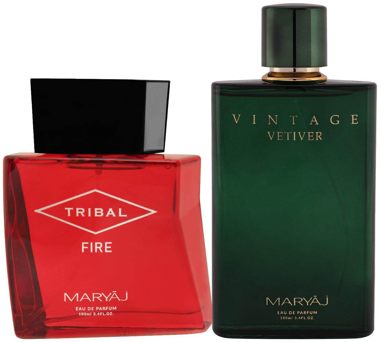 

Maryaj Tribal Fire Eau De Parfum Woody Ambery Perfume 100ml For Unisex And Maryaj Vintage Vetiver Eau De Parfum Citrus Aromatic Perfume 100ml For Unisex (Pack Of 2)