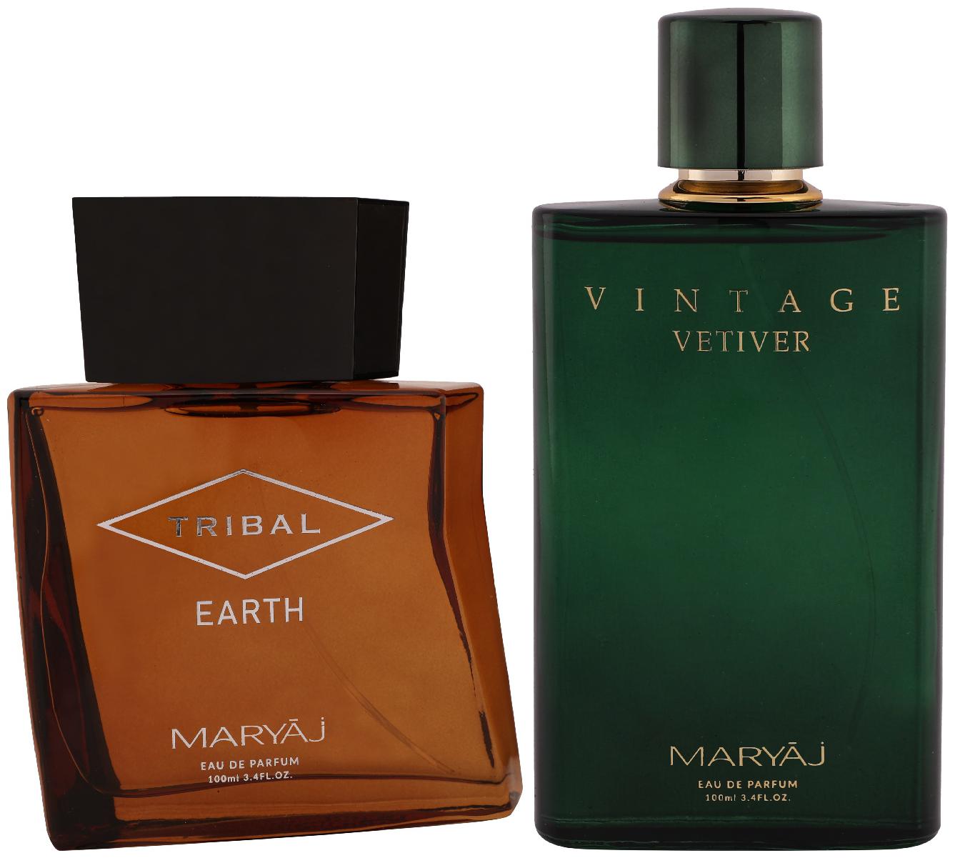 

Maryaj Tribal Earth Eau De Parfum Citrus Woody Perfume 100ml For Unisex And Maryaj Vintage Vetiver Eau De Parfum Citrus Aromatic Perfume 100ml For Unisex (Pack Of 2)