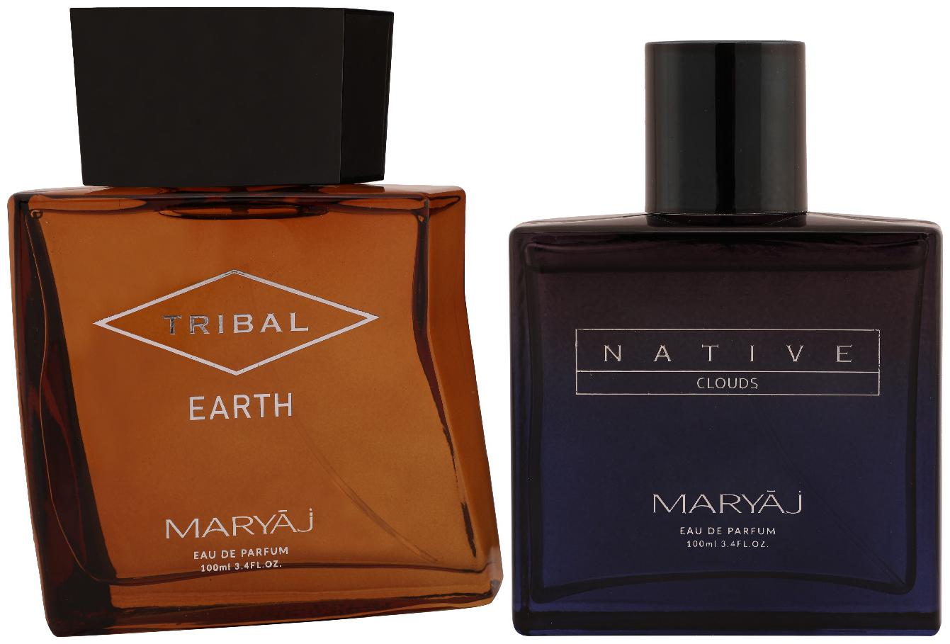 

Maryaj Tribal Earth Eau De Parfum Citrus Woody Perfume 100ml For Unisex And Maryaj Native Clouds Eau De Parfum Aromatic Woody Perfume 100ml For Unisex (Pack Of 2)