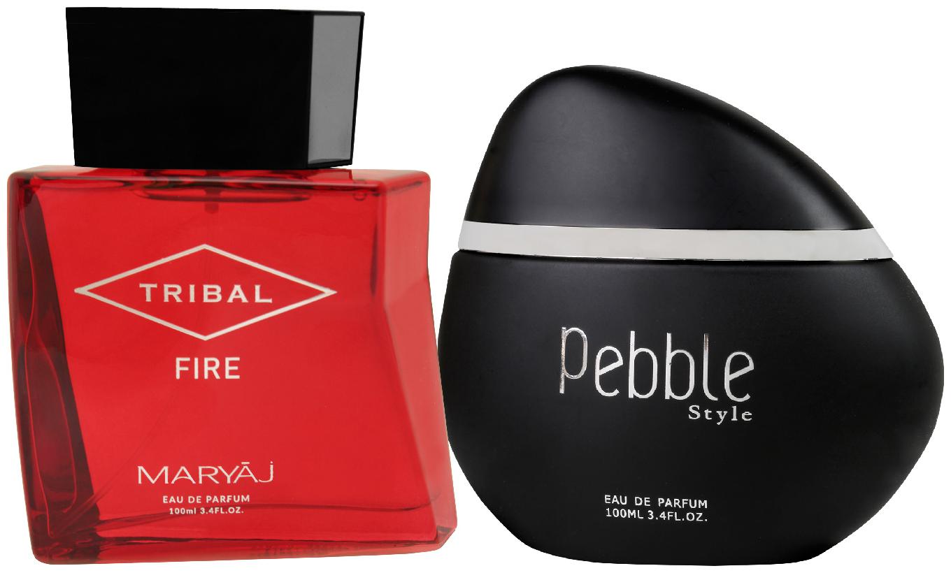 

Maryaj Tribal Fire Eau De Parfum Woody Ambery Perfume 100ml for Unisex and Maryaj Pebble Style Eau De Parfum Spicy Woody Perfume 100ml for Men