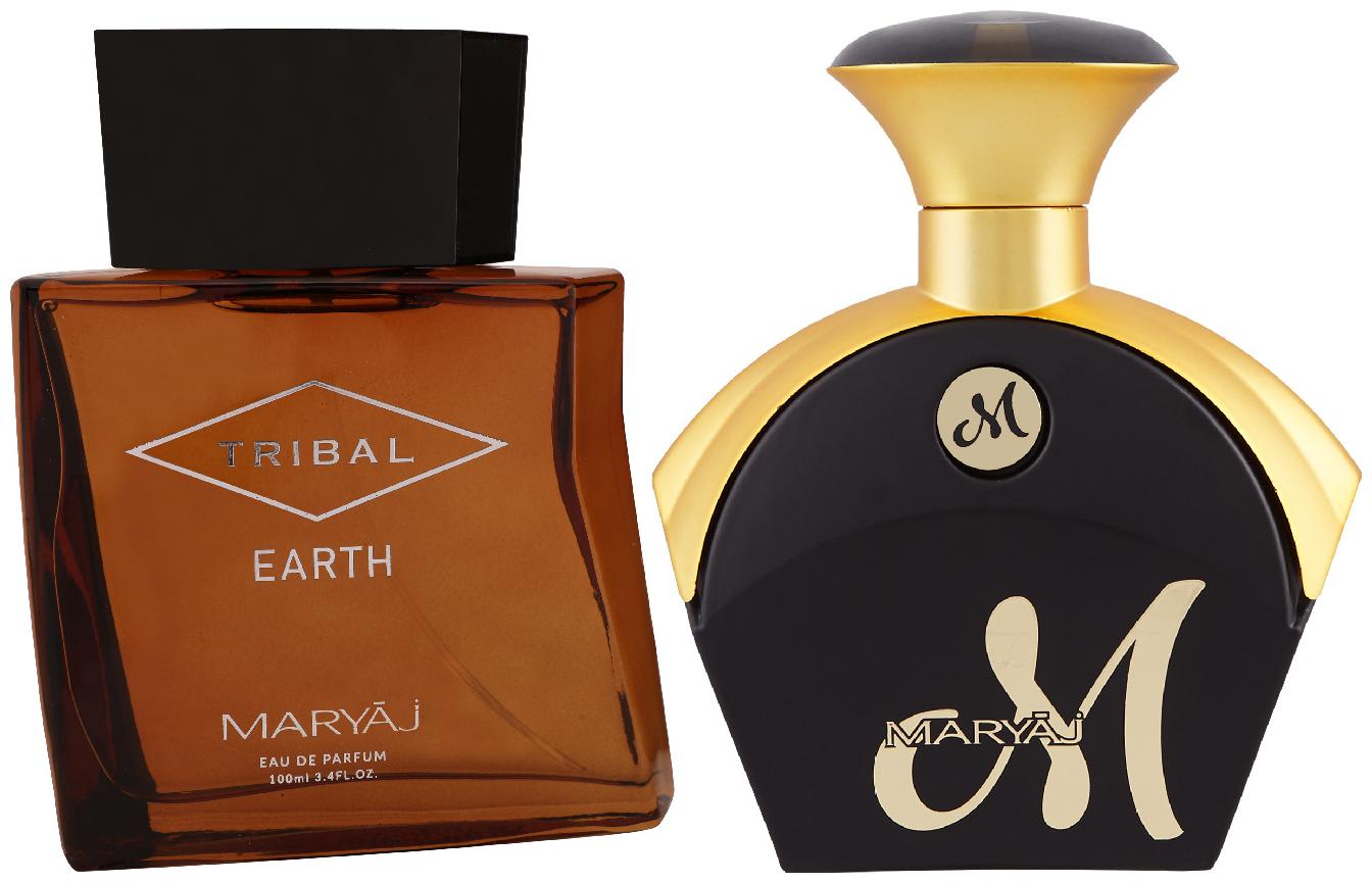 

Maryaj Tribal Earth Eau De Parfum Citrus Woody Perfume 100ml For Unisex And Maryaj M For Her Eau De Parfum Fruity Floral Perfume 90ml For Women (Pack Of 2)