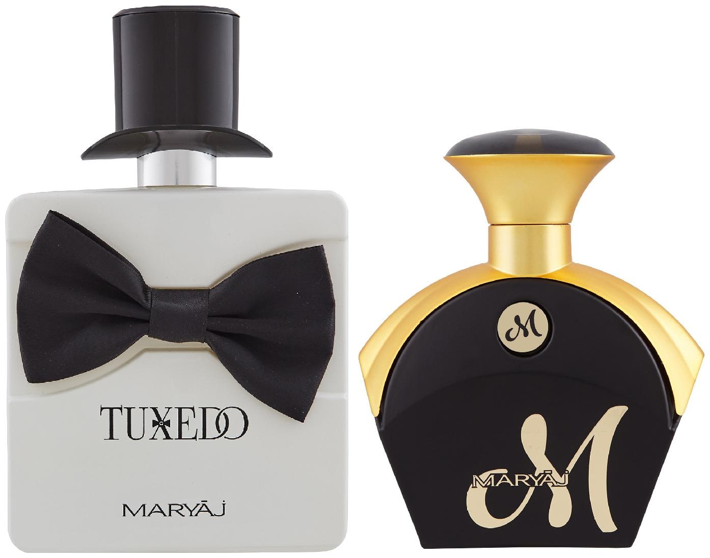 

Maryaj Tuxedo Eau De Parfum Spicy Woody Perfume 100ml For Men And Maryaj M For Her Eau De Parfum Fruity Floral Perfume 90ml For Women (Pack Of 2)