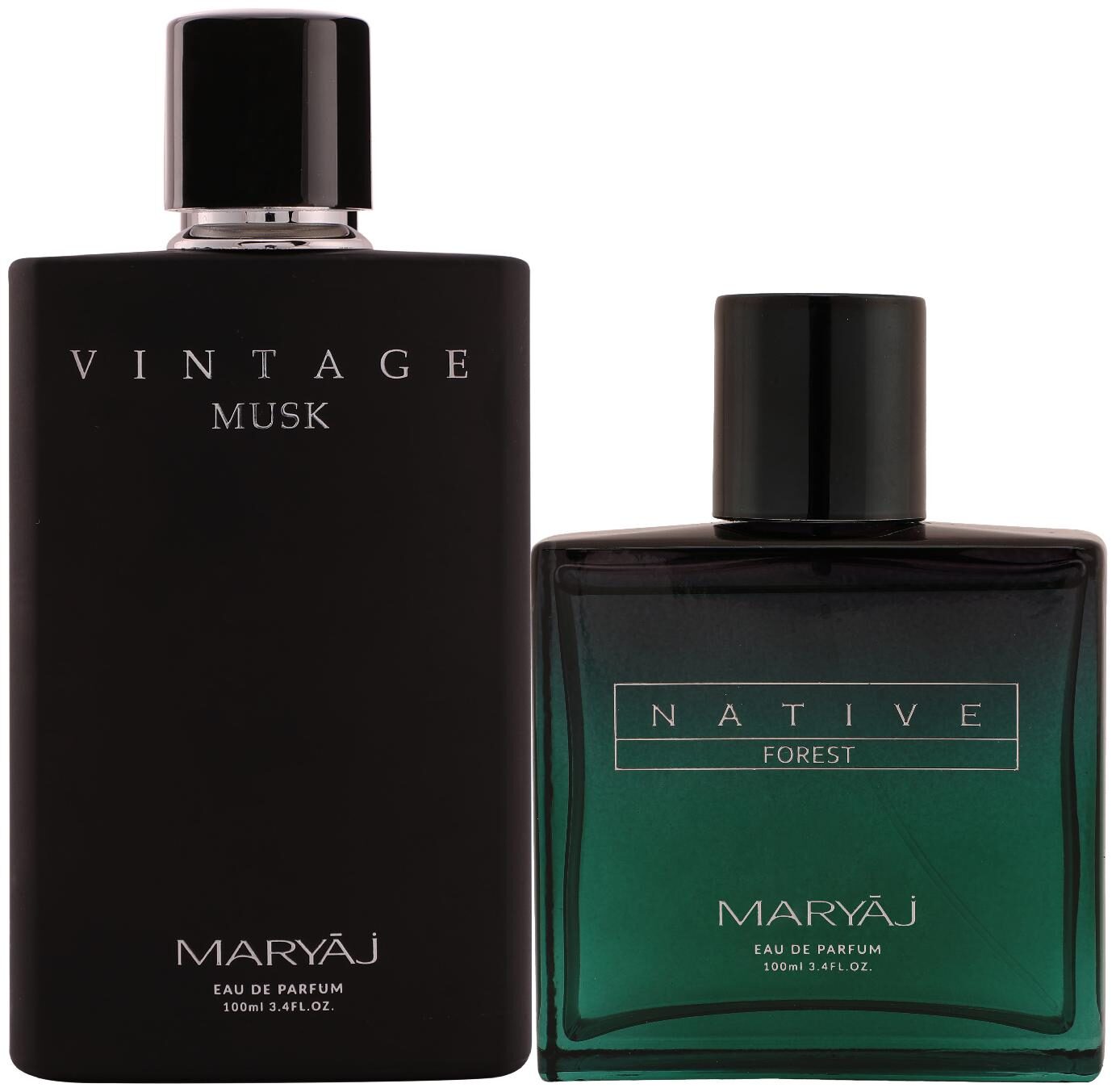 

Maryaj Vintage Musk Eau De Parfum Floral Musky Perfume 100ml For Unisex And Maryaj Native Forest Eau De Parfum Aromatic Powdery Perfume 100ml For Unisex (Pack Of 2)