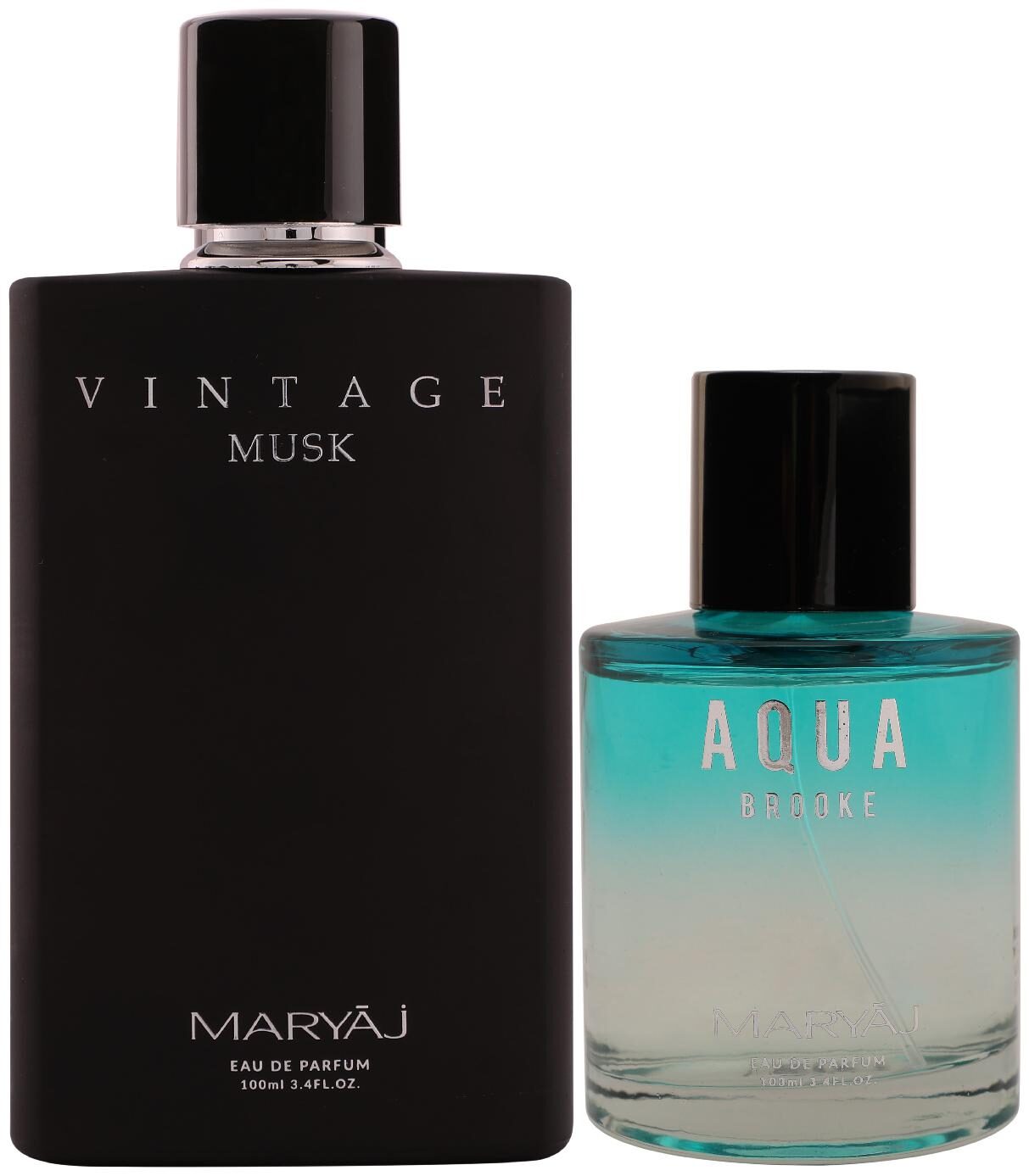 

Maryaj Vintage Musk Eau De Parfum Floral Musky Perfume 100ml For Unisex And Maryaj Aqua Brooke Eau De Parfum Citrus Floral Perfume 100ml For Women (Pack Of 2)