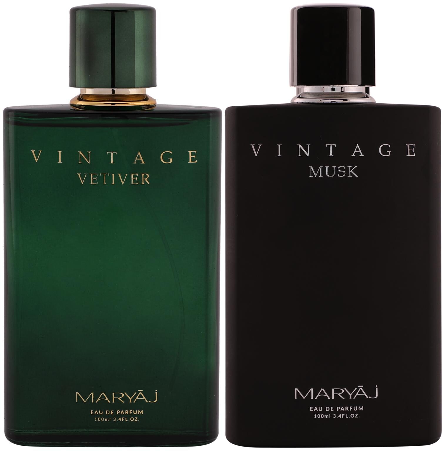

Maryaj Vintage Vetiver EDP Maryaj Vintage Musk EDP 100ml (Pack of 2)