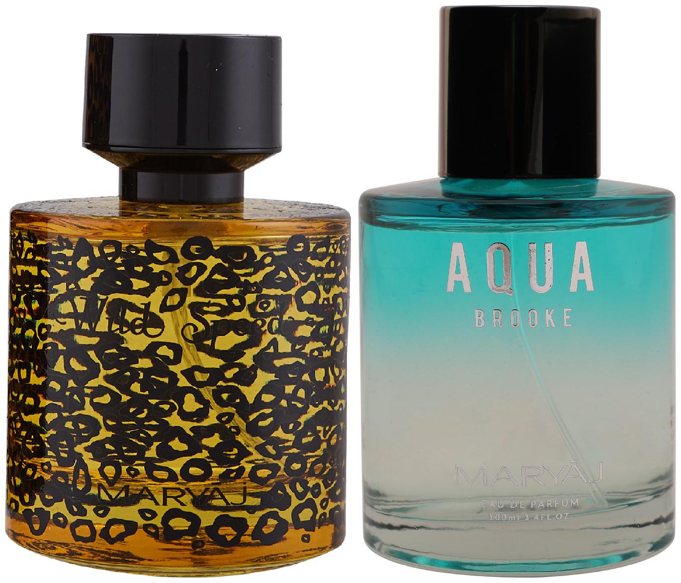 

Maryaj Wild Speed Eau De Parfum Citrus Spicy Perfume 100ml For Men And Maryaj Aqua Brooke Eau De Parfum Citrus Floral Perfume 100ml For Women (Pack Of 2)