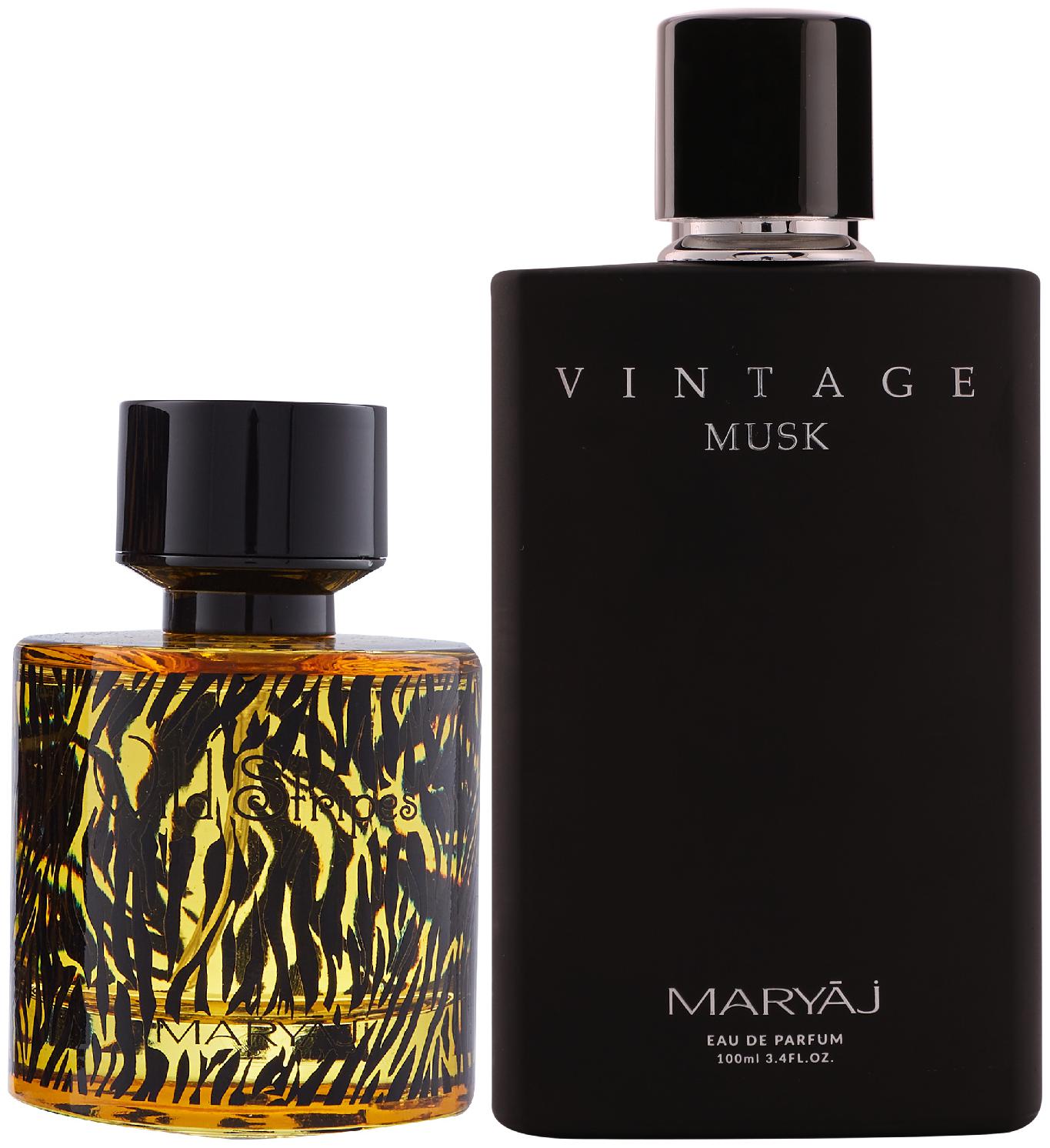 

Maryaj Wild Stripes Eau De Parfum Aromatic Oriental Perfume 100ml For Men And Maryaj Vintage Musk Eau De Parfum Floral Musky Perfume 100ml For Unisex (Pack Of 2)