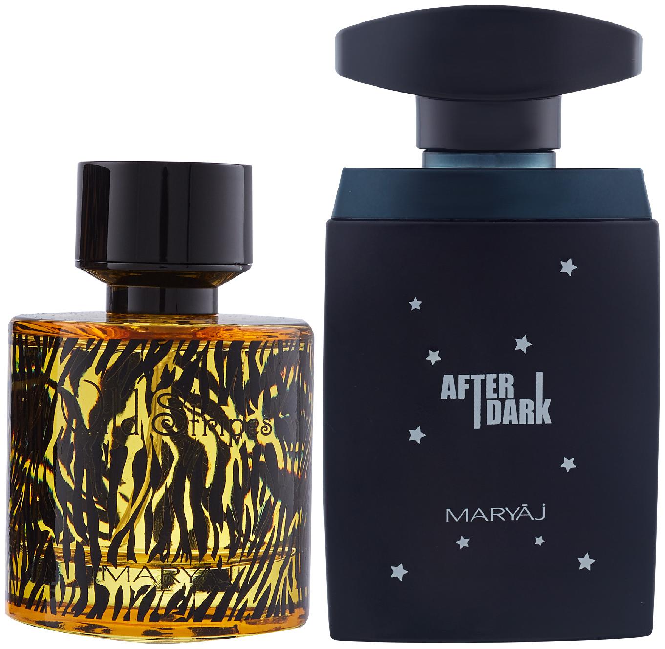

Maryaj Wild Stripes Eau De Parfum Aromatic Oriental Perfume 100ml for Men and Maryaj After Dark Eau De Parfum Woody Aromatic Perfume 100ml for Men ( Pack of 2 )