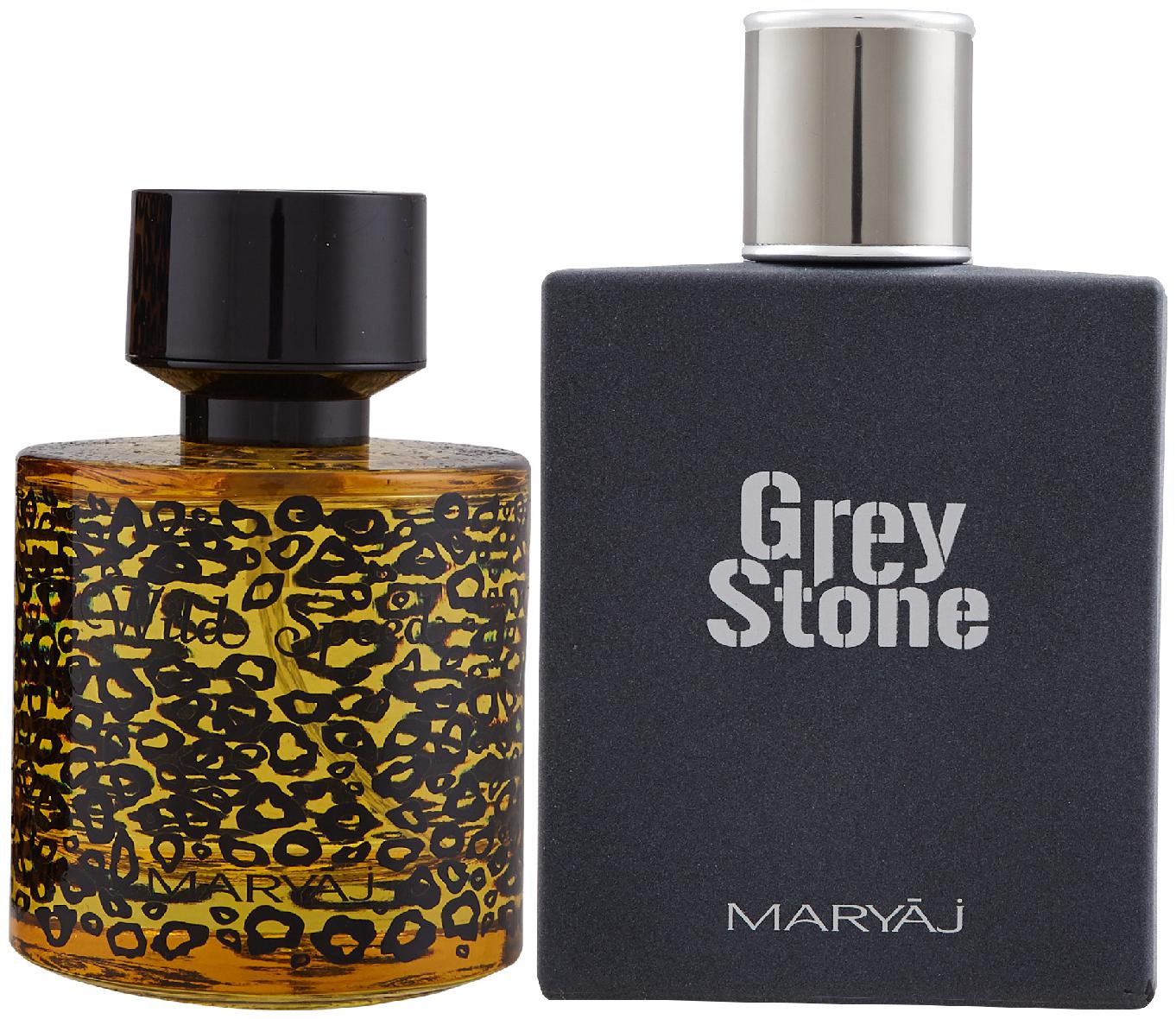

Maryaj Wild Speed Eau De Parfum Citrus Spicy Perfume 100ml for Men and Maryaj Grey Stone Eau De Parfum Aromatic Woody Perfume 100ml for Men ( Pack of 2 )