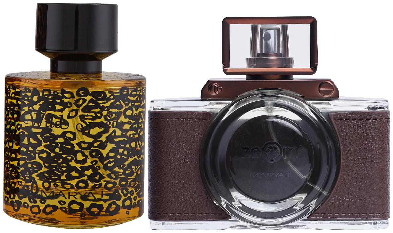 

Maryaj Wild Speed Eau De Parfum Citrus Spicy Perfume 100ml for Men and Maryaj Zoom Pour Homme Eau De Parfum Spicy Woody Perfume 100ml for Men ( Pack of 2 )