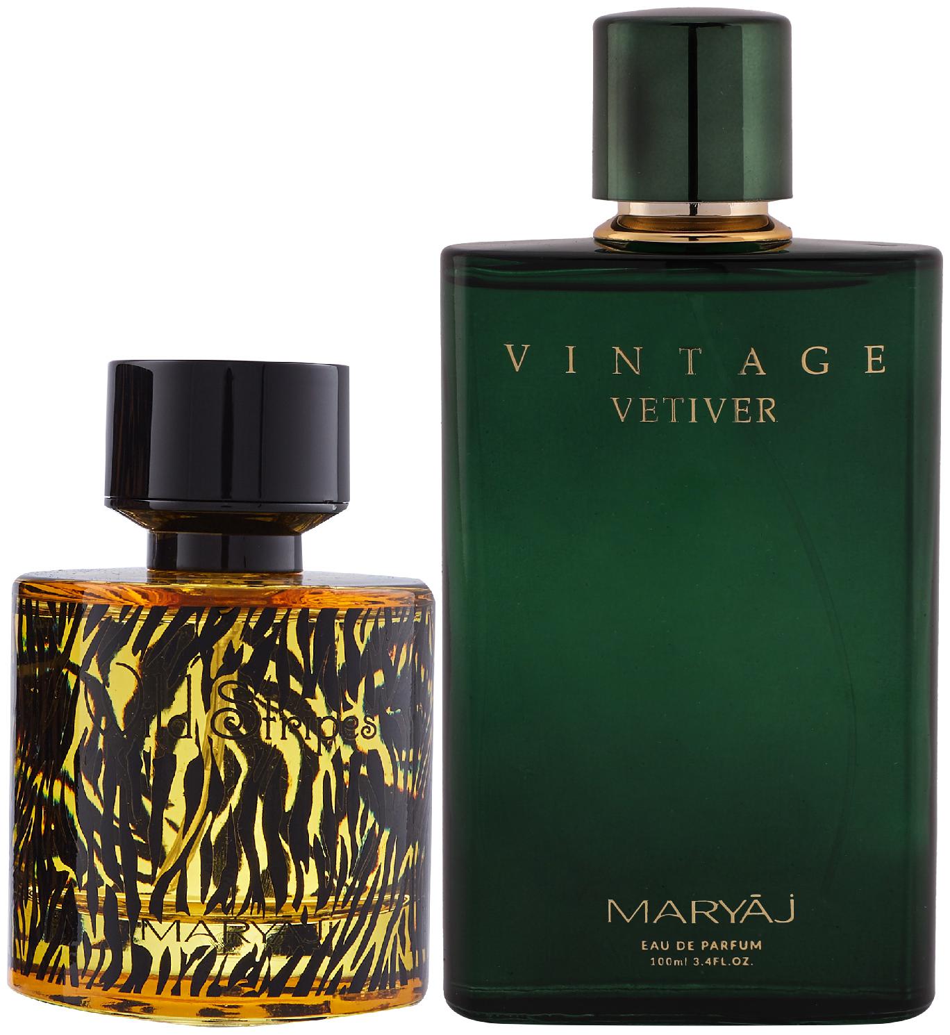 

Maryaj Wild Stripes Eau De Parfum Aromatic Oriental Perfume 100ml For Men And Maryaj Vintage Vetiver Eau De Parfum Citrus Aromatic Perfume 100ml For Unisex (Pack Of 2)
