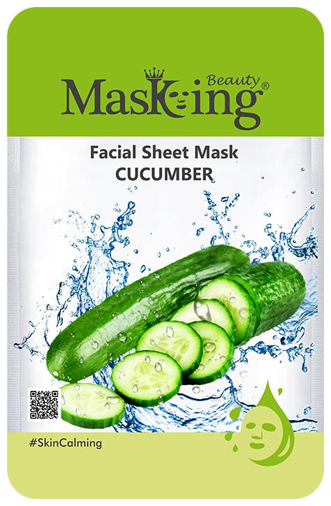 

Masking Cucumber Skin Calming Facial Sheet Mask (Pack of 01) Face Serum Sheet Mask Suitable for All Type Skin Lyocell Sheet Mask