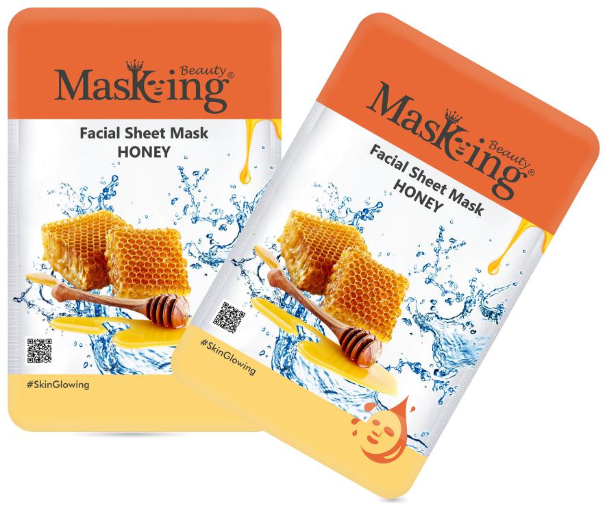 

Masking Beauty Facial Sheet Mask Honey 20ml Each (Pack of 2)