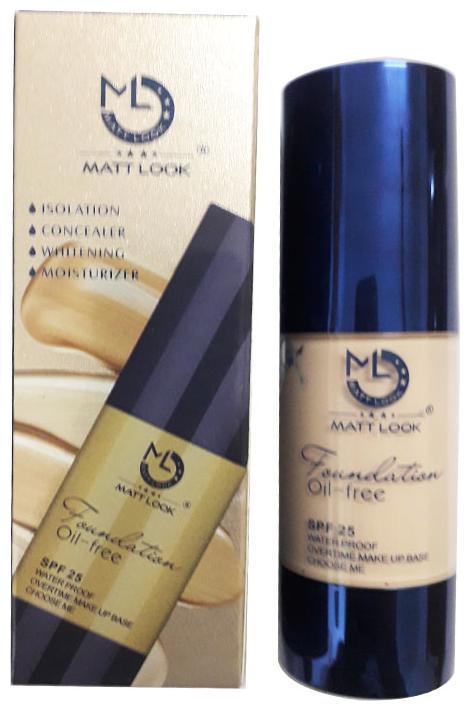 

Matt Look H12-102 Oil Free Spf 25 Waterproof Foundation For Fair Skin Color 30ml