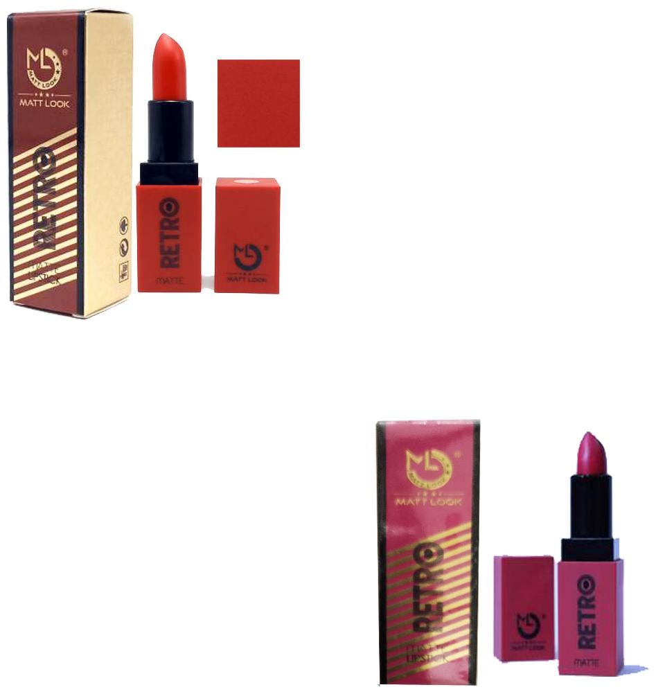 

Matt Look Irani Retro Matte Lipstick Red Pink 3 8g (Pack of 2)