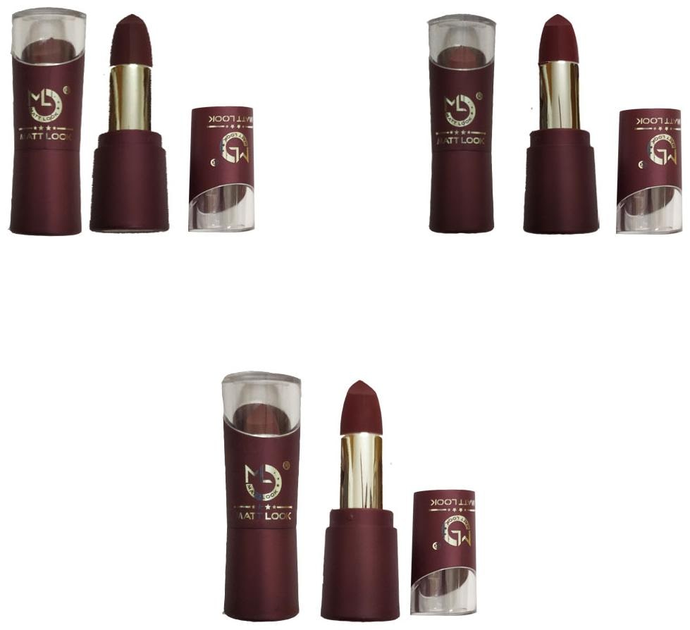 

Matt Look Purple Lipstick (Shade-43 44 45) 3 8g (Pack of 3)