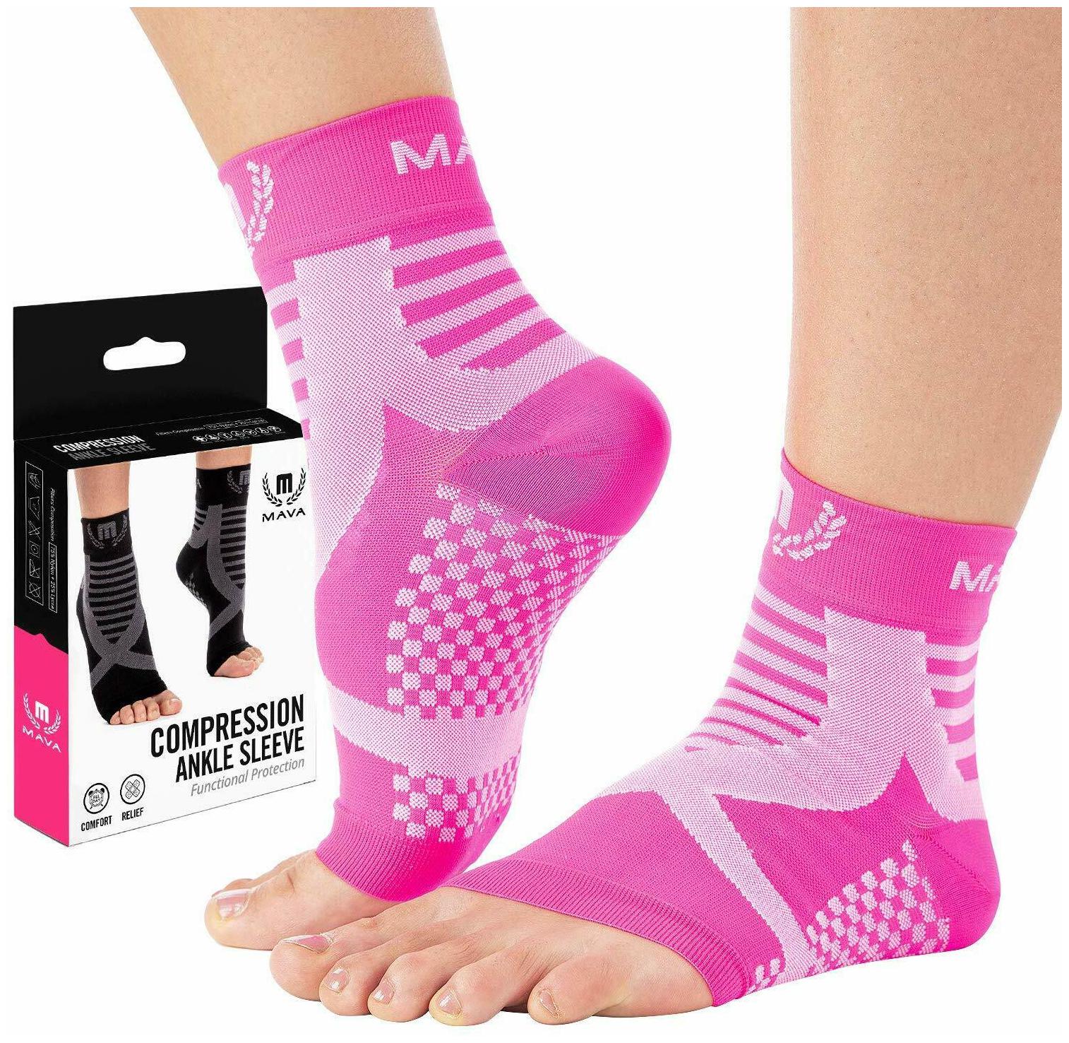 

Mava Sports Ankle Brace Support Sleeve - Plantar Fasciitis Compression Socks