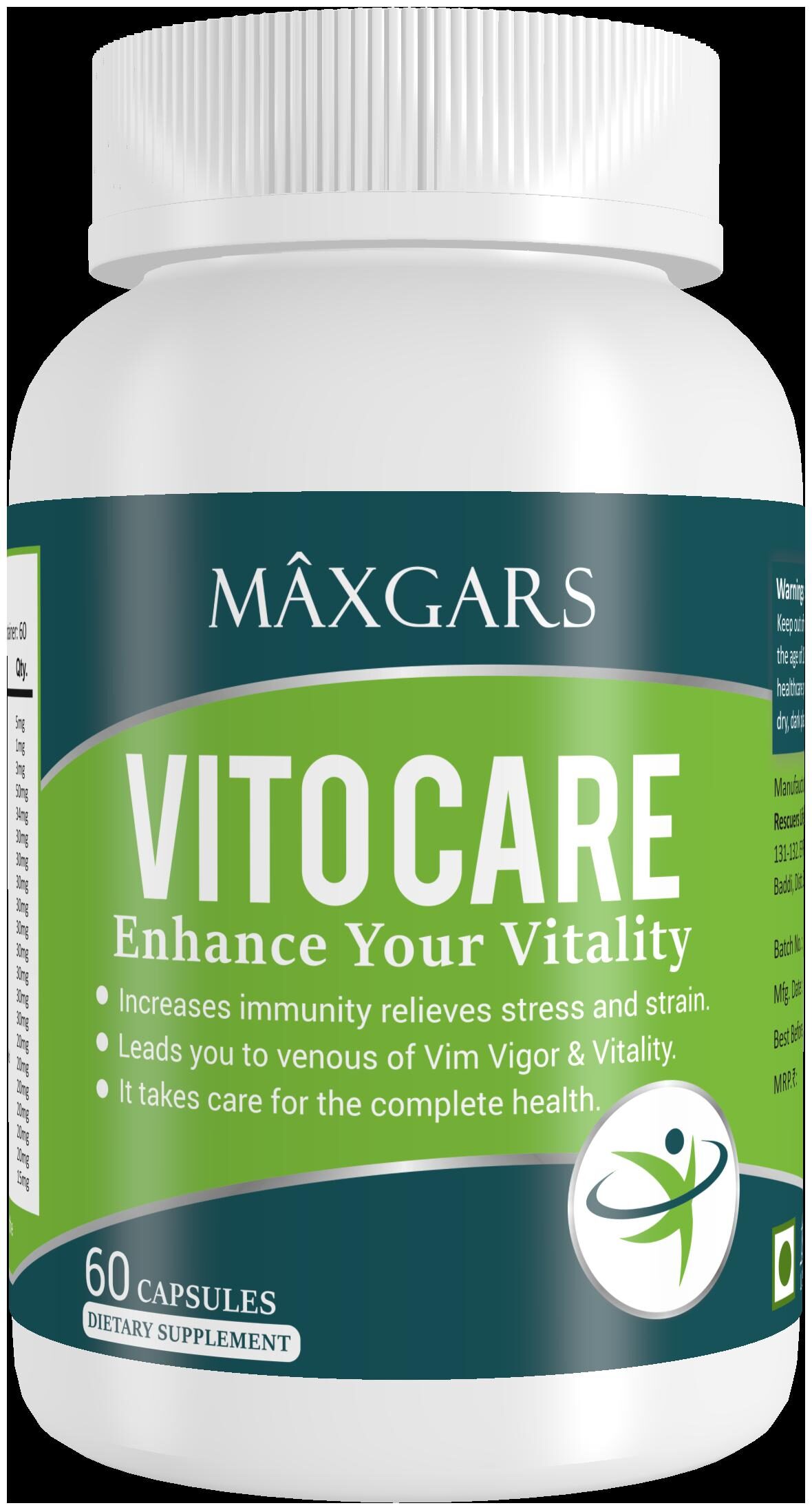 

Maxgars Vitocare Immune Support 60 Veg Capsules)