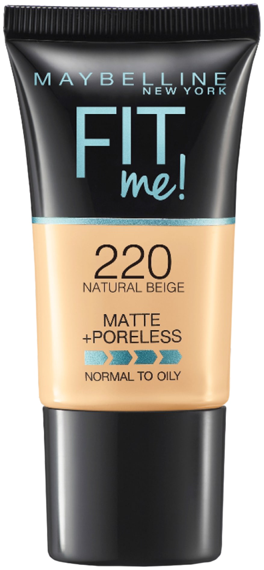 

Maybelline New York Fit Me Matte Poreless Liquid Foundation Tube 220 Natural Beige 18g