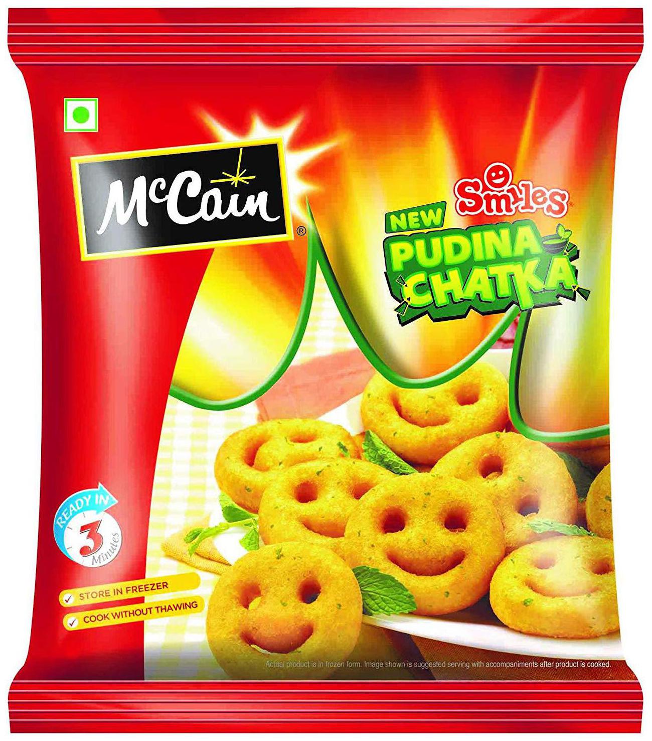 

Mccain Smiles - Pudina Chatka 375 g
