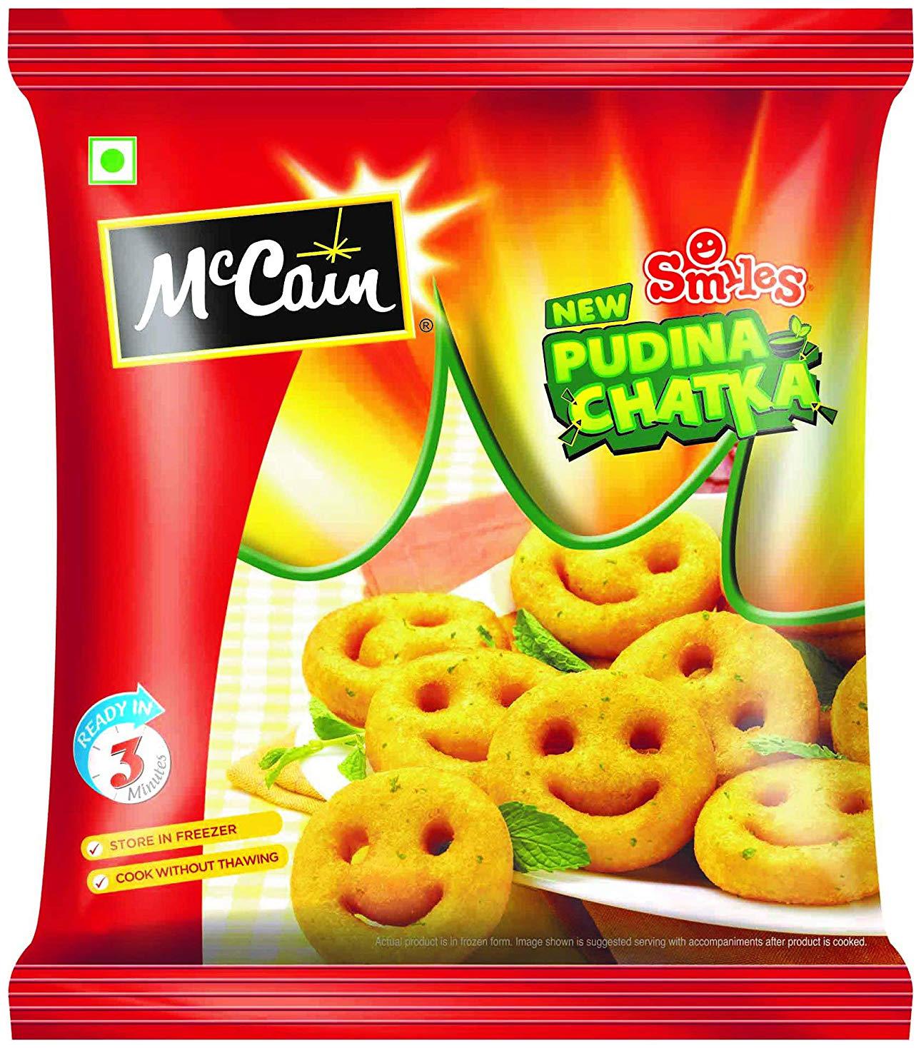 

Mccain Smiles - Pudina Chatka 375 g
