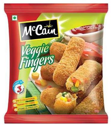 

McCain Veggie Fingers - Veggie Delight With Corn Carrot Peas 400 g