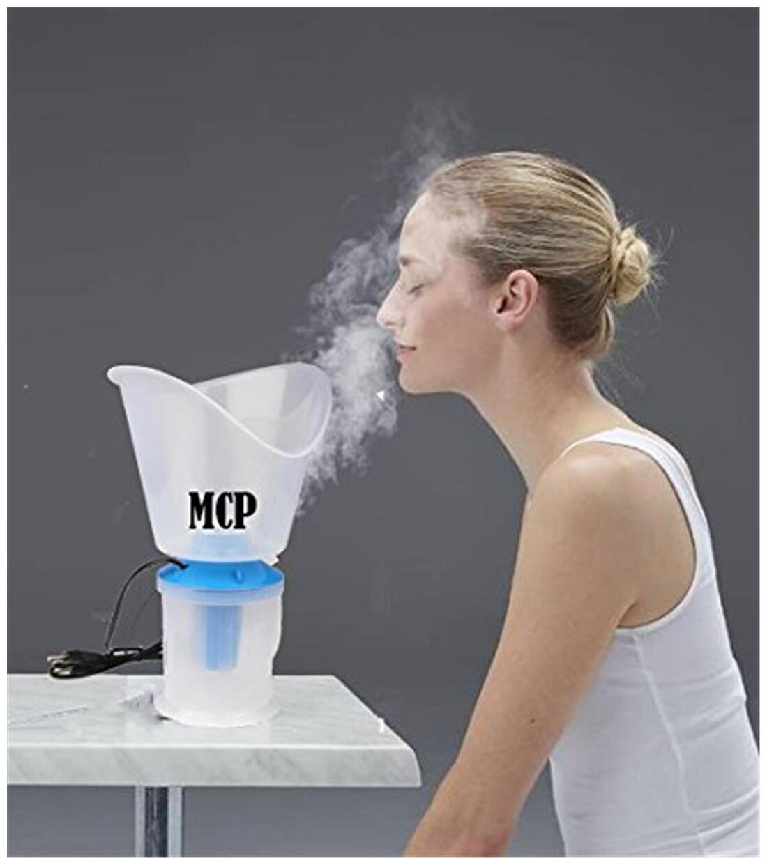 

MCP White Facial Sauna Vaporizer and Nose Steamer 3 in 1 Steam Inhaler
