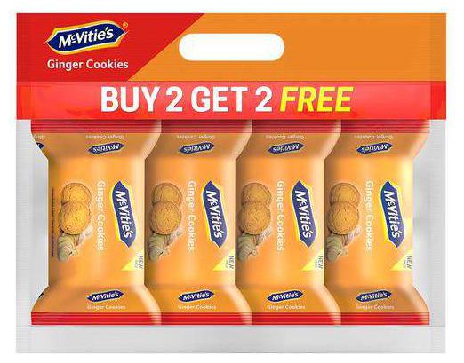 

Mcvities Ginger Cookies 75 g (Buy 2 Get 2 Free)