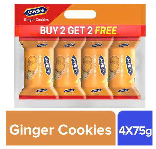 

Mcvities Ginger Cookies 75 g (Buy 2 Get 2 Free)