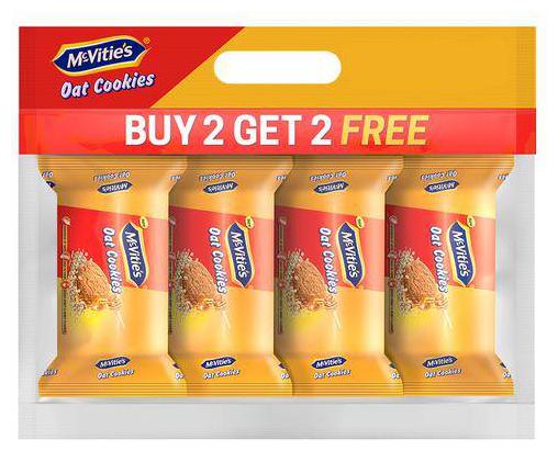 

Mcvities Oat Cookies 150 g (Buy 2 Get 2 Free)