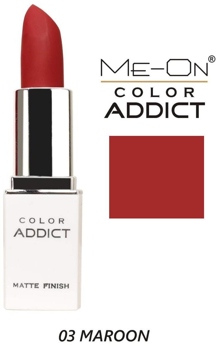 

Me-On Color Addict Matte Lipstick Shade 03 Maroon 4g