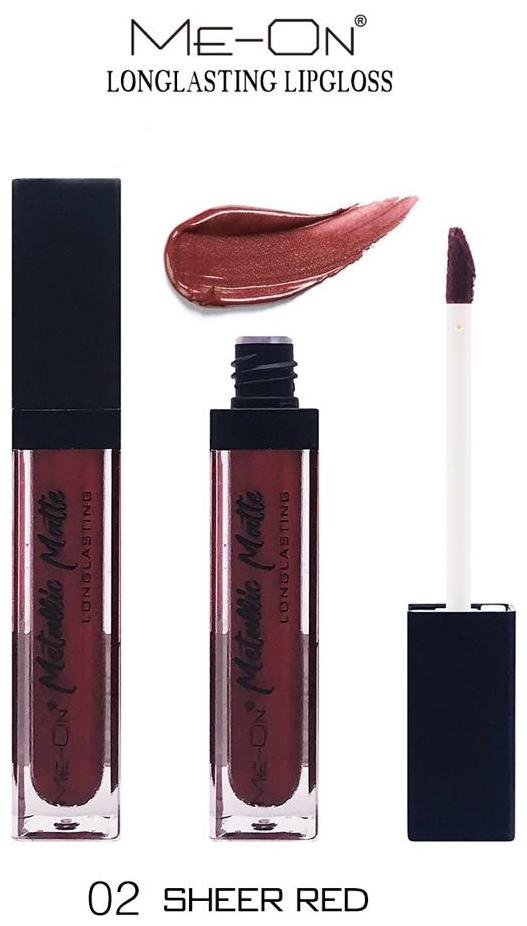 

Me-On Metallic Matte Lip Color Shade2 (Sheer Red) 6 ml