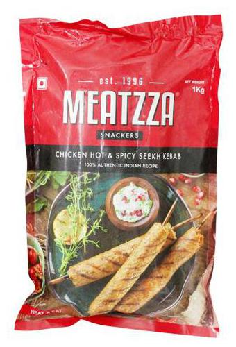 

Meatzza Chicken - Seekh Kebab Hot Spicy 1 kg