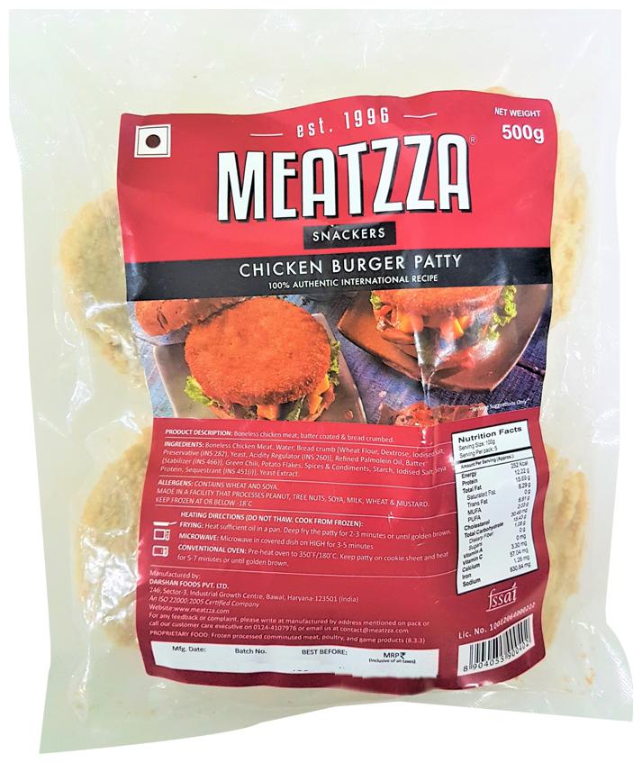 

Meatzza Chicken - Burger 500 g