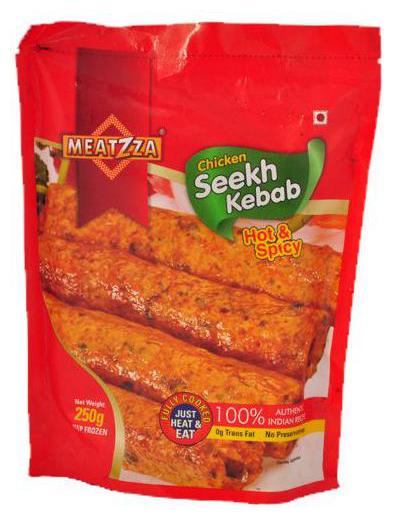 

Meatzza Chicken - Seekh Kebab Hot Spicy 250 g