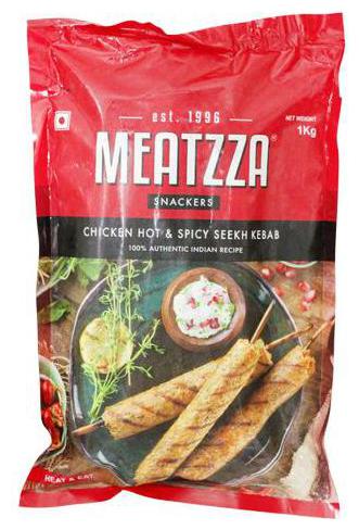 

Meatzza Chicken - Seekh Kebab Hot Spicy 1 kg