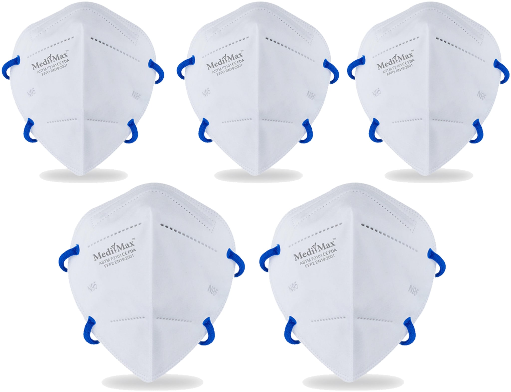 

Medi-Max Pro Ultra Comfortable Sterile Protection Mask with Head Band Strap White Face Mask (Pack of 5)