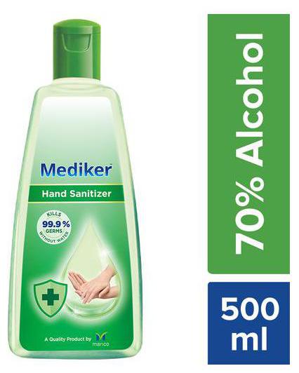 

Mediker Hand Sanitizer - 70 Alcohol Based 500 ml