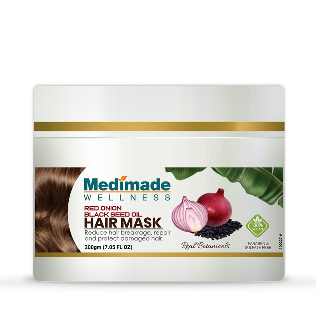

Medimade Red Onion Black Seed Oil Hair Mask to Repair and Protect Damaged Hair 200g (Pack Of 1)