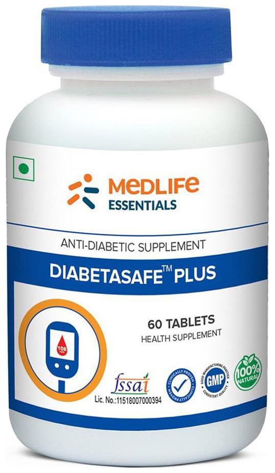 

Medlife Essentials Diabetasafe Plus 60 Tablet